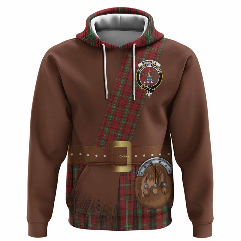 Morrison Tartan Crest Hoodie Kilt Costume Style