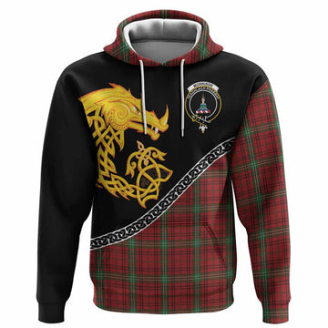 Morrison Tartan Crest Hoodie Legendary Dragon Knot Half Style