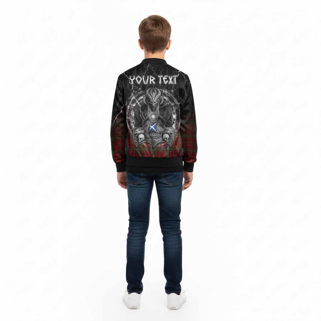Morrison Tartan Crest Kid Bomber Jacket Celtic Odin's Raven Legacy