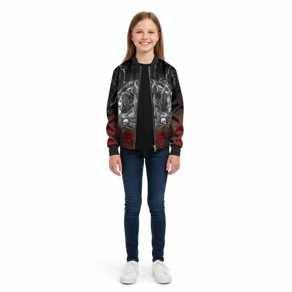 Morrison Tartan Crest Kid Bomber Jacket Celtic Odin's Raven Legacy