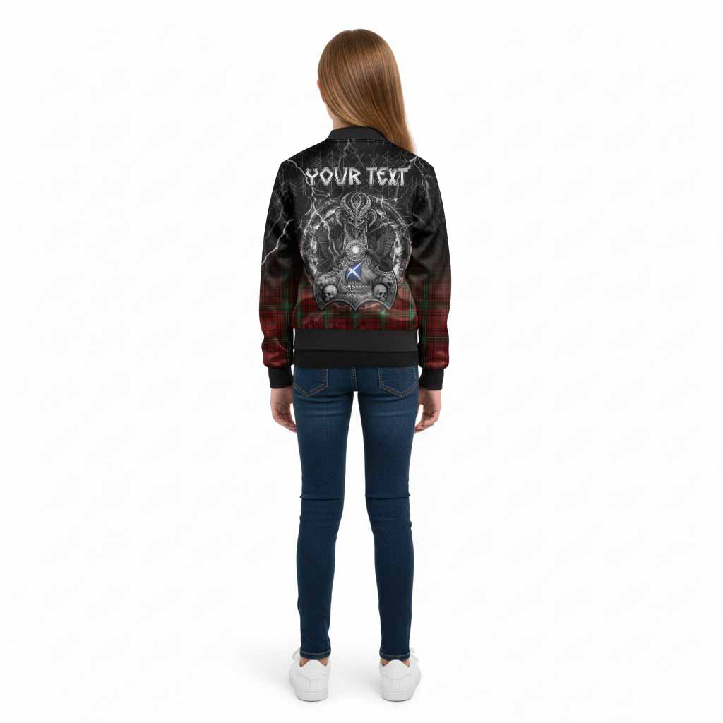 Morrison Tartan Crest Kid Bomber Jacket Celtic Odin's Raven Legacy