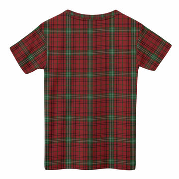 Morrison Tartan Crest Kid T-shirt Ferocious Lion Style