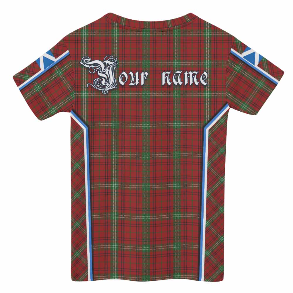 Morrison Tartan Crest Kid T-shirt Scotland Coat of Arm Flag Style - Tartan Vibes Clothing