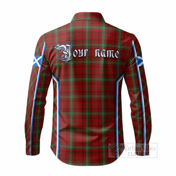 Morrison Tartan Crest Long Sleeve Button Shirts Scotland Coat of Arm Flag Style