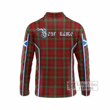 Morrison Tartan Crest Long Sleeve Polo Shirt Scotland Coat of Arm Flag Style - Tartan Vibes Clothing