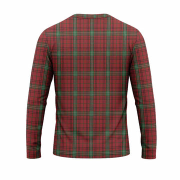 Morrison Tartan Crest Long Sleeve T-Shirt Ferocious Lion Style