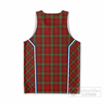Morrison Tartan Crest Men Tank Top Scotland Coat of Arm Flag Style
