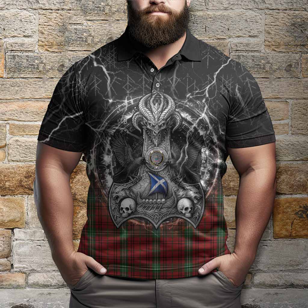 Morrison Tartan Crest Polo Shirt Celtic Odin's Raven Legacy