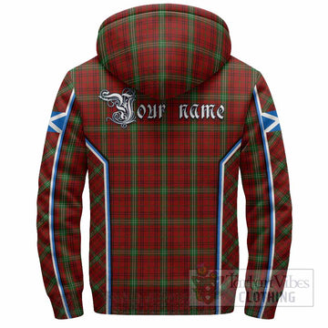 Morrison Tartan Crest Sherpa Hoodie Scotland Coat of Arm Flag Style