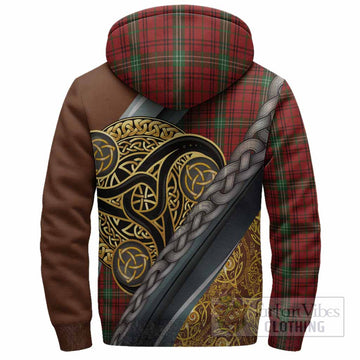 Morrison Tartan Crest Sherpa Hoodie Scottish Triskele Celtic