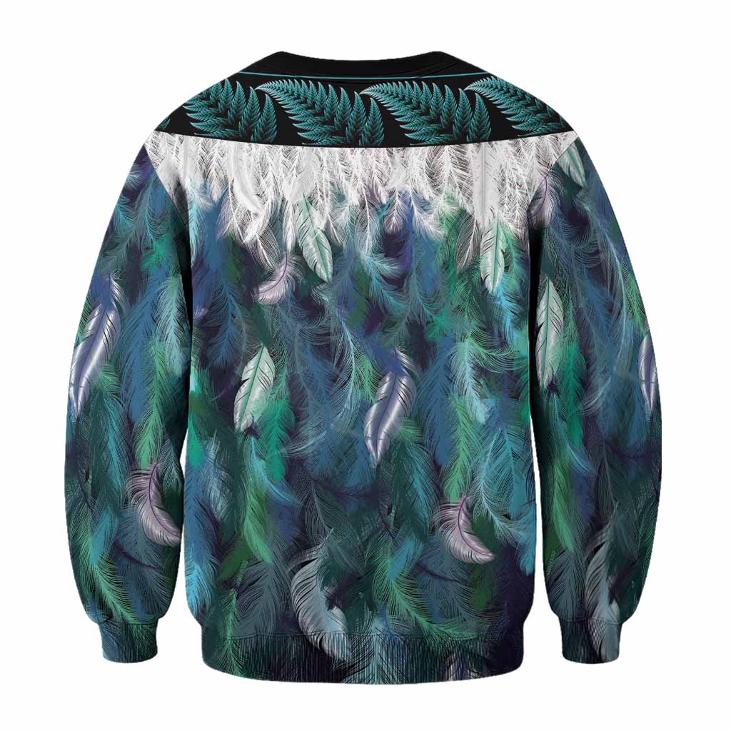 Morrison Tartan Crest Sweatshirt New Zealand Maori Korowai Cloak