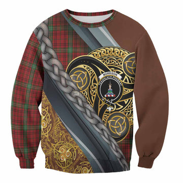 Morrison Tartan Crest Sweatshirt Scottish Triskele Celtic