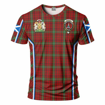 Morrison Tartan Crest T-shirt Scotland Coat of Arm Flag Style - Tartan Vibes Clothing