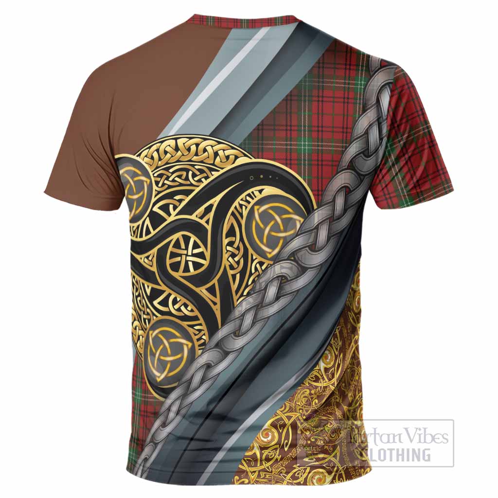 Morrison Tartan Crest T-Shirt Scottish Triskele Celtic