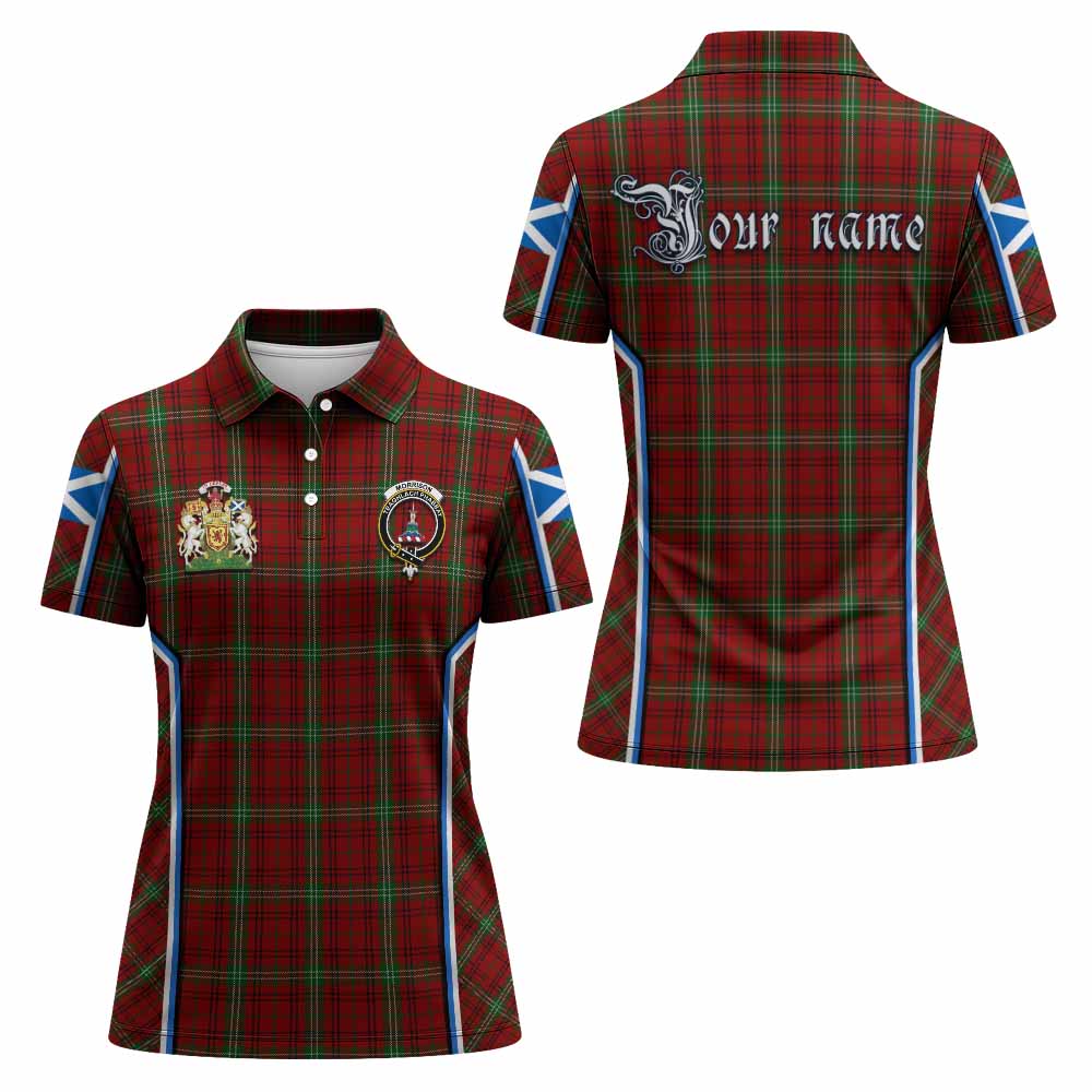 Morrison Tartan Crest Women's Polo Shirt Scotland Coat of Arm Flag Style - Tartan Vibes Clothing