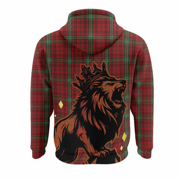 Morrison Tartan Family Crest Hoodie Crowned Lion Roaring