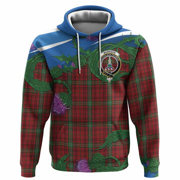 Morrison Tartan Family Crest Hoodie Thistle in Minimalism
