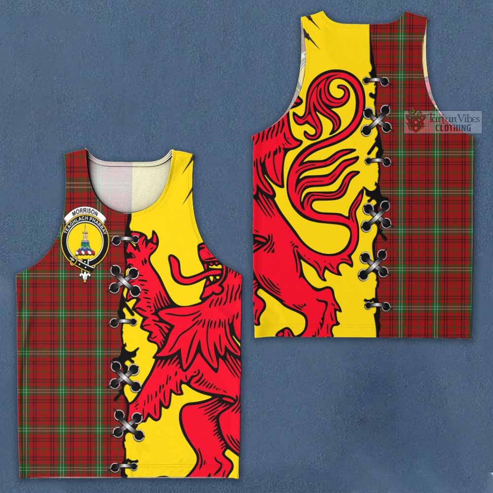 Morrison Tartan Family Crest Men Tank Top Lion Rampant Honor - Tartan Vibes Clothing