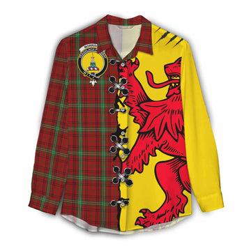 Morrison Tartan Family Crest Women Casual Shirt Lion Rampant Honor - Tartan Vibes Clothing