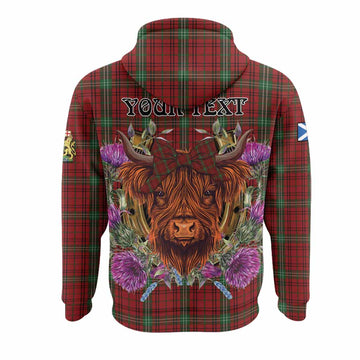 Morrison Tartan Hoodie Scottish Thistle Heilan Coo