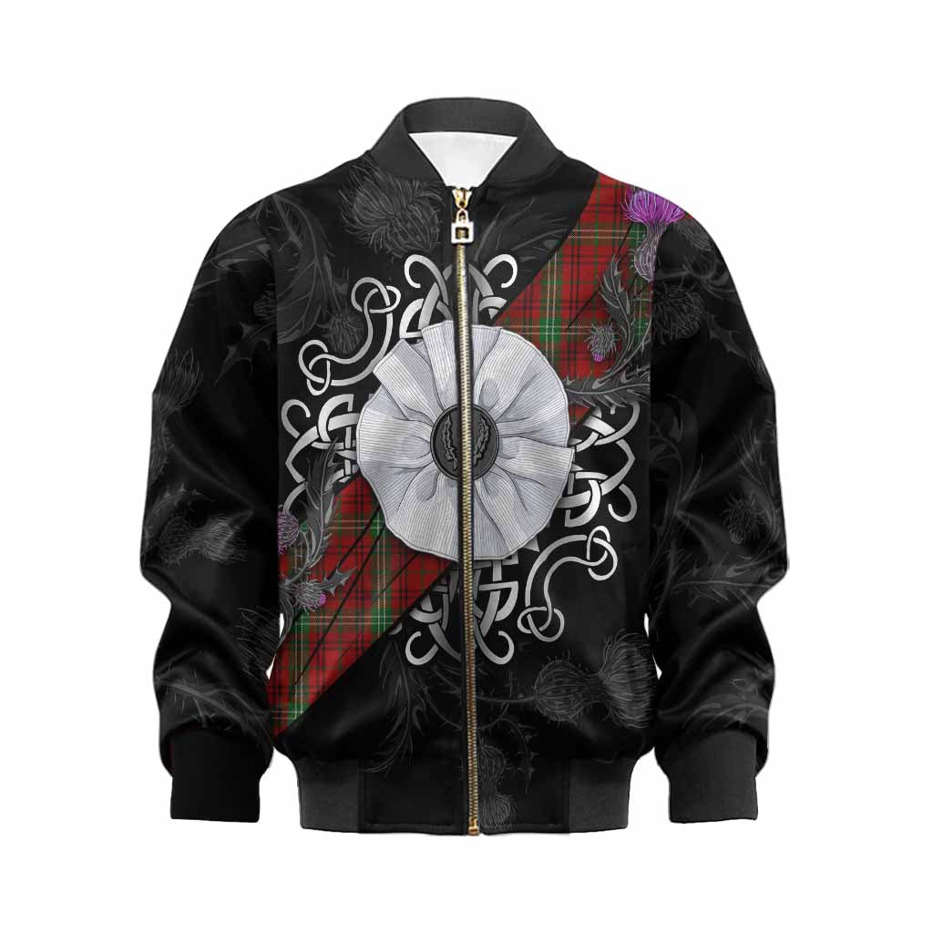 Morrison Tartan Kid Bomber Jacket Jacobite White Rose Kid XS - Tartan Vibes Clothing