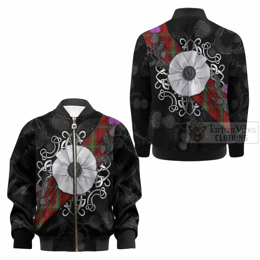 Morrison Tartan Kid Bomber Jacket Jacobite White Rose - Tartan Vibes Clothing