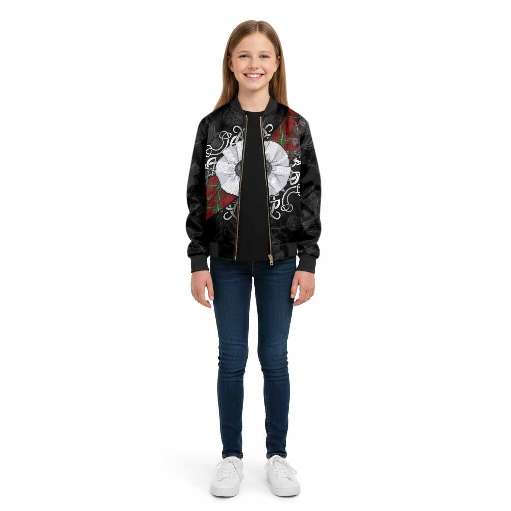 Morrison Tartan Kid Bomber Jacket Jacobite White Rose - Tartan Vibes Clothing