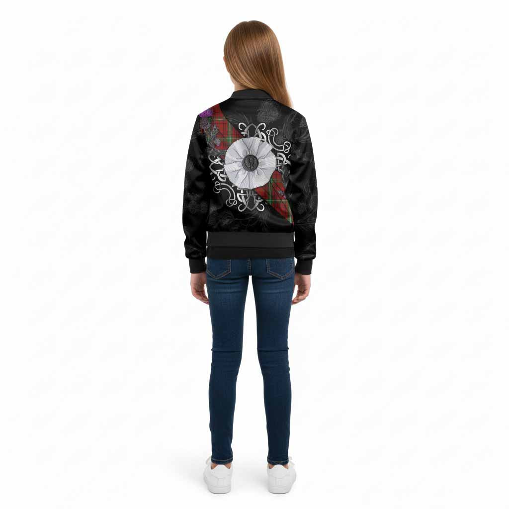 Morrison Tartan Kid Bomber Jacket Jacobite White Rose - Tartan Vibes Clothing