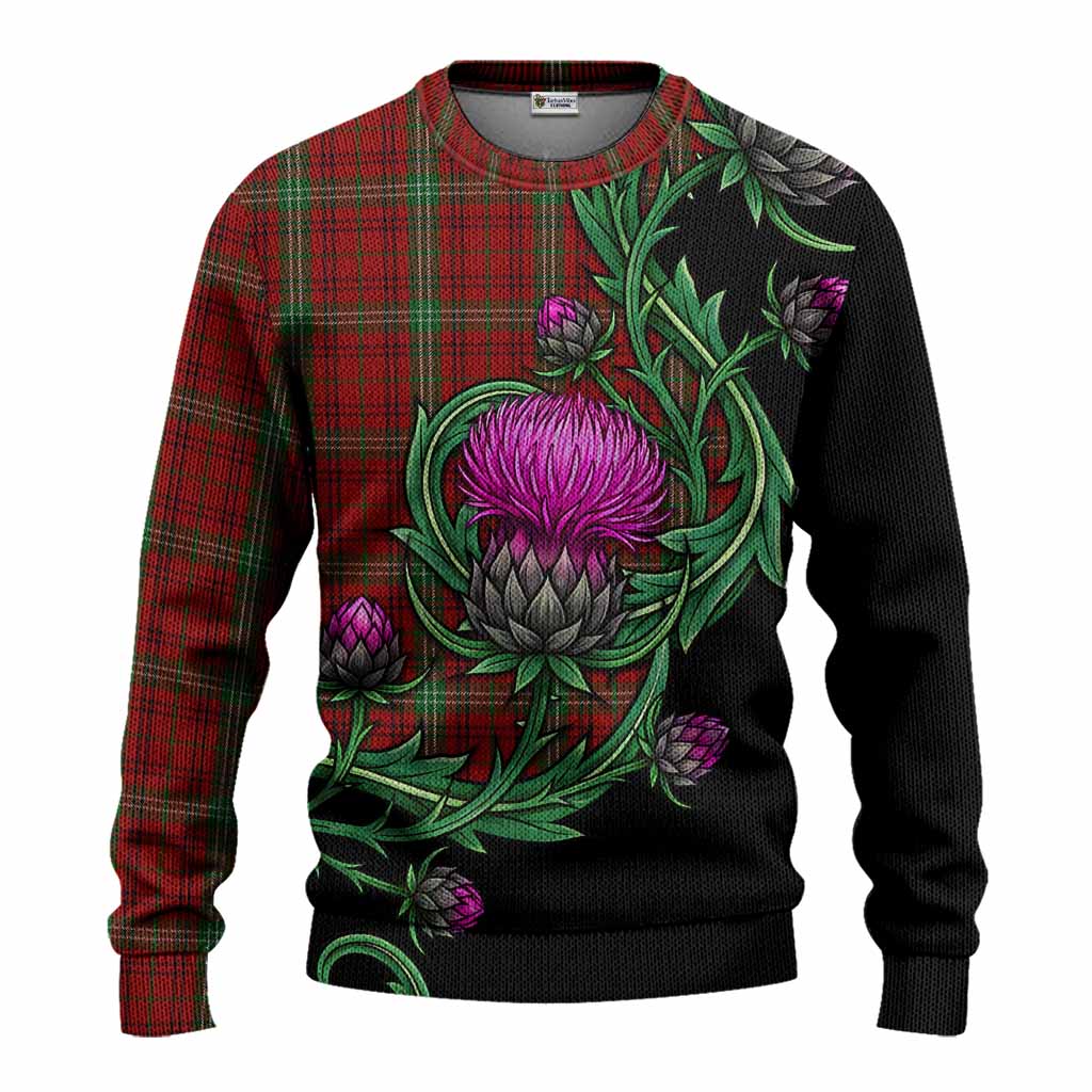 Morrison Tartan Knitted Sweater Resilient Scottish Thistle Unisex - Tartan Vibes Clothing