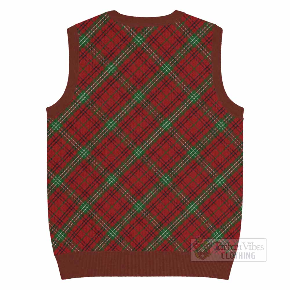 Morrison Tartan  Knitted V-Neck Vest Cross Style