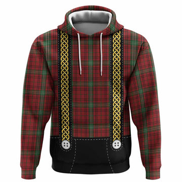 Morrison Tartan Lederhosen Costume Hoodie Scotland Celtic Knot Motif