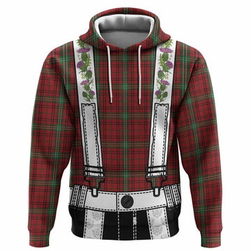 Morrison Tartan Lederhosen Costume Hoodie Scotland Thistle Floral