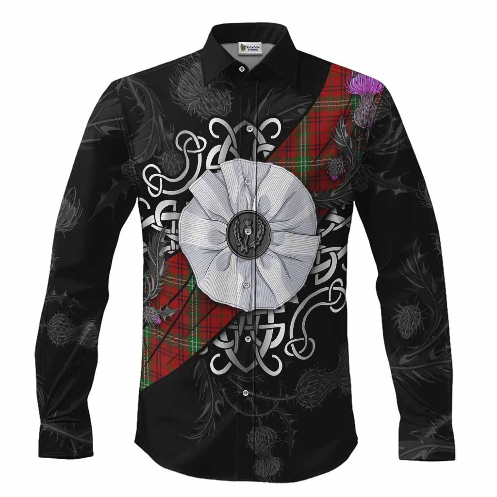 Morrison Tartan Long Sleeve Button Shirts Jacobite White Rose Men's Shirt S - Tartan Vibes Clothing