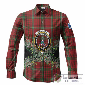 Morrison Tartan Long Sleeve Button Shirts Thistle Scottish Spirit