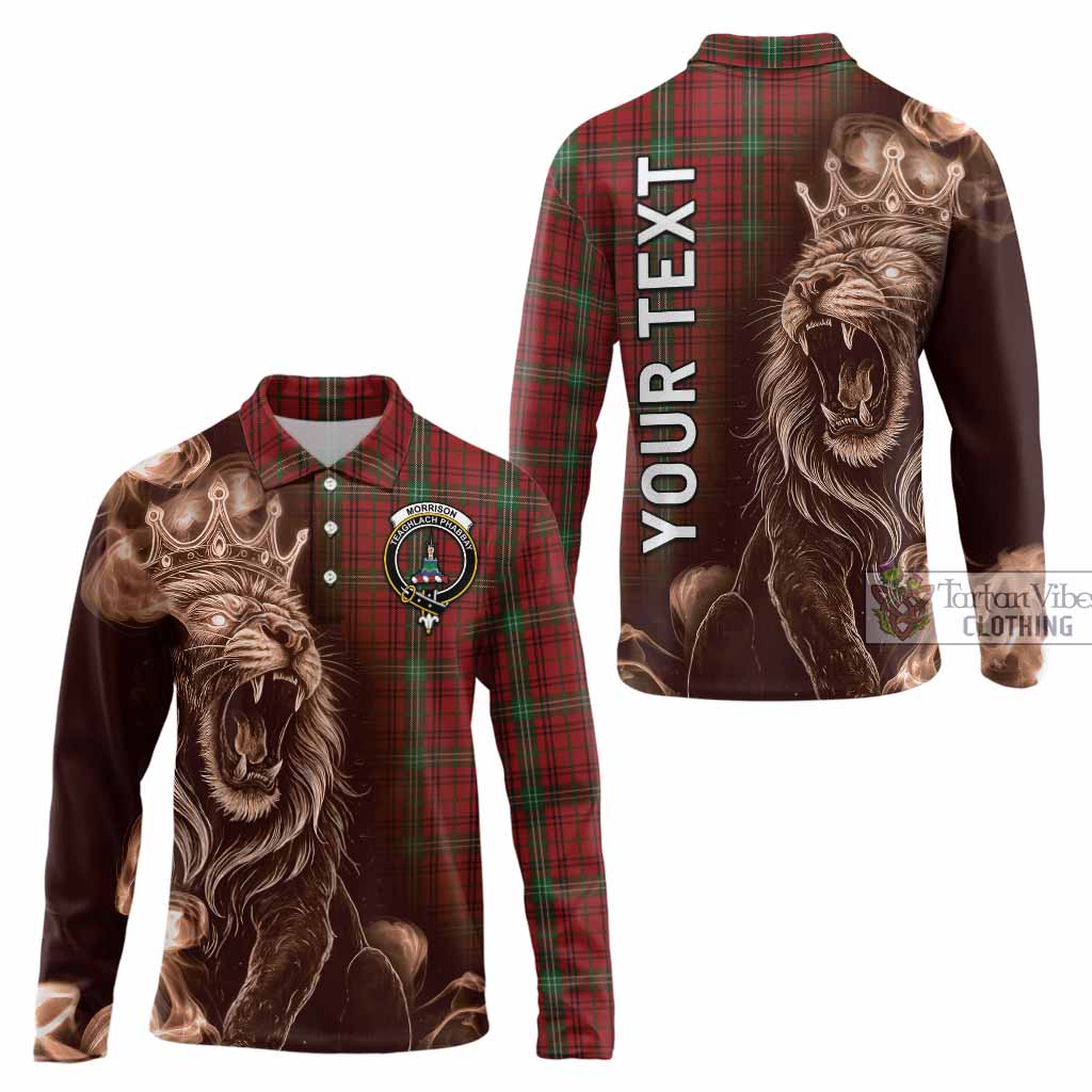 Morrison Tartan Long Sleeve Polo Shirt Roaring Lion Heritage