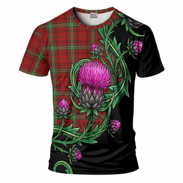 Morrison Tartan T-Shirt Resilient Scottish Thistle