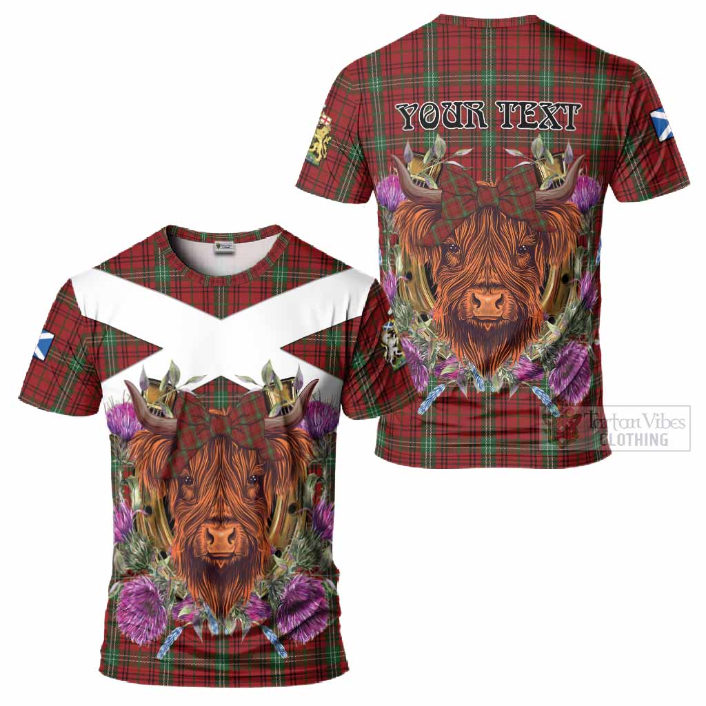 Morrison Tartan T-Shirt Scottish Thistle Heilan Coo