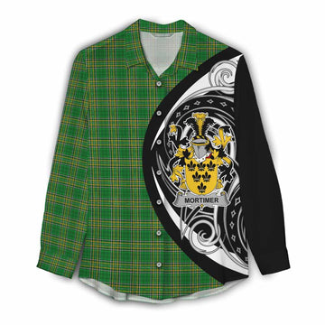 Mortimer Irish Clan Women's Casual Shirt Celtic Circle Style Female - Tartan Vibes Clothing