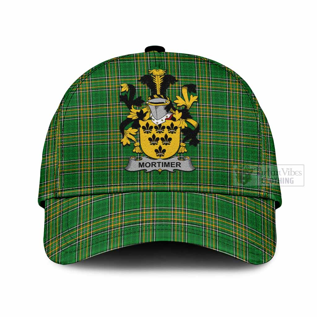 Mortimer Irish Clan Tartan Classic Baseball Cap with Coat of Arms Classic Cap Universal Fit - Tartan Vibes Clothing