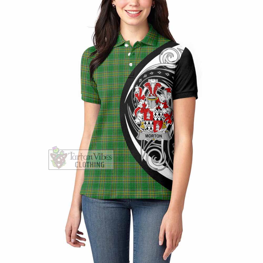 Morton Irish Clan Women's Polo Shirt Celtic Circle Style - Tartan Vibes Clothing