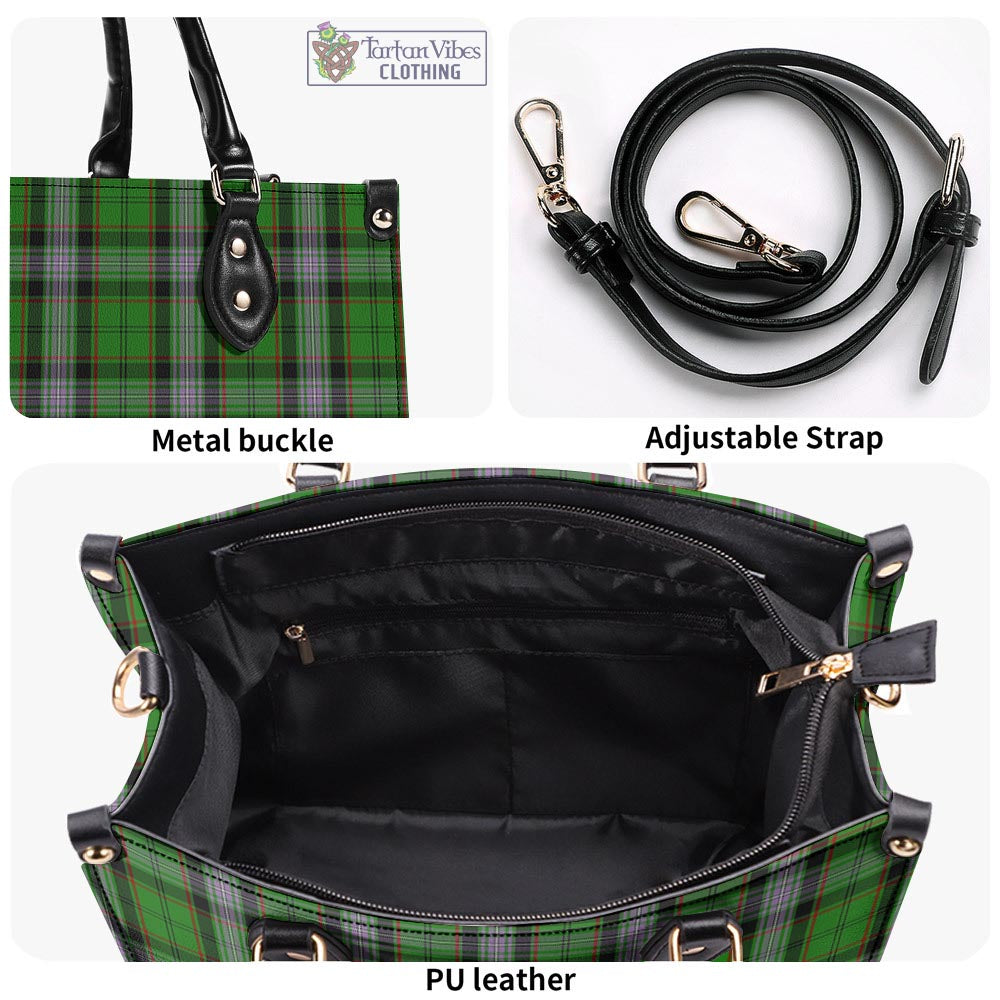 Moss Tartan Luxury Leather Handbags - Tartan Vibes Clothing