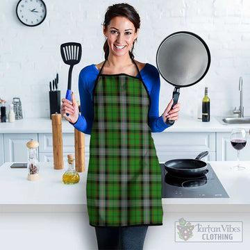 Moss Tartan Apron Black S 38x47 cm - Tartan Vibes Clothing
