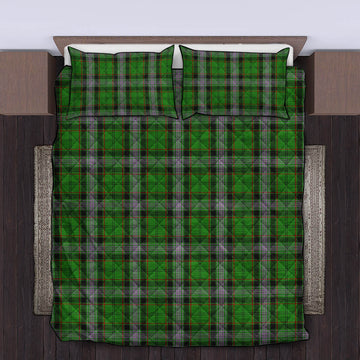 Moss Tartan Quilt Bed Set King - Tartan Vibes Clothing