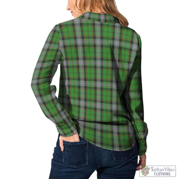 Moss Tartan Women's Casual Shirt Female - Tartan Vibes Clothing