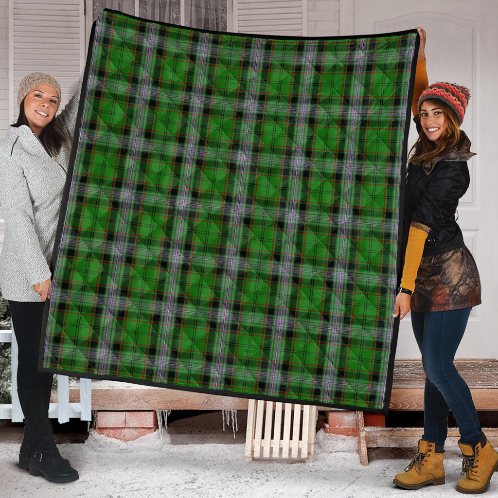 Moss Tartan Quilt Super King Quilt 91" x 110" - Tartan Vibes Clothing