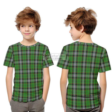 Moss Tartan Kid T-Shirt Youth XL Size14 - Tartan Vibes Clothing