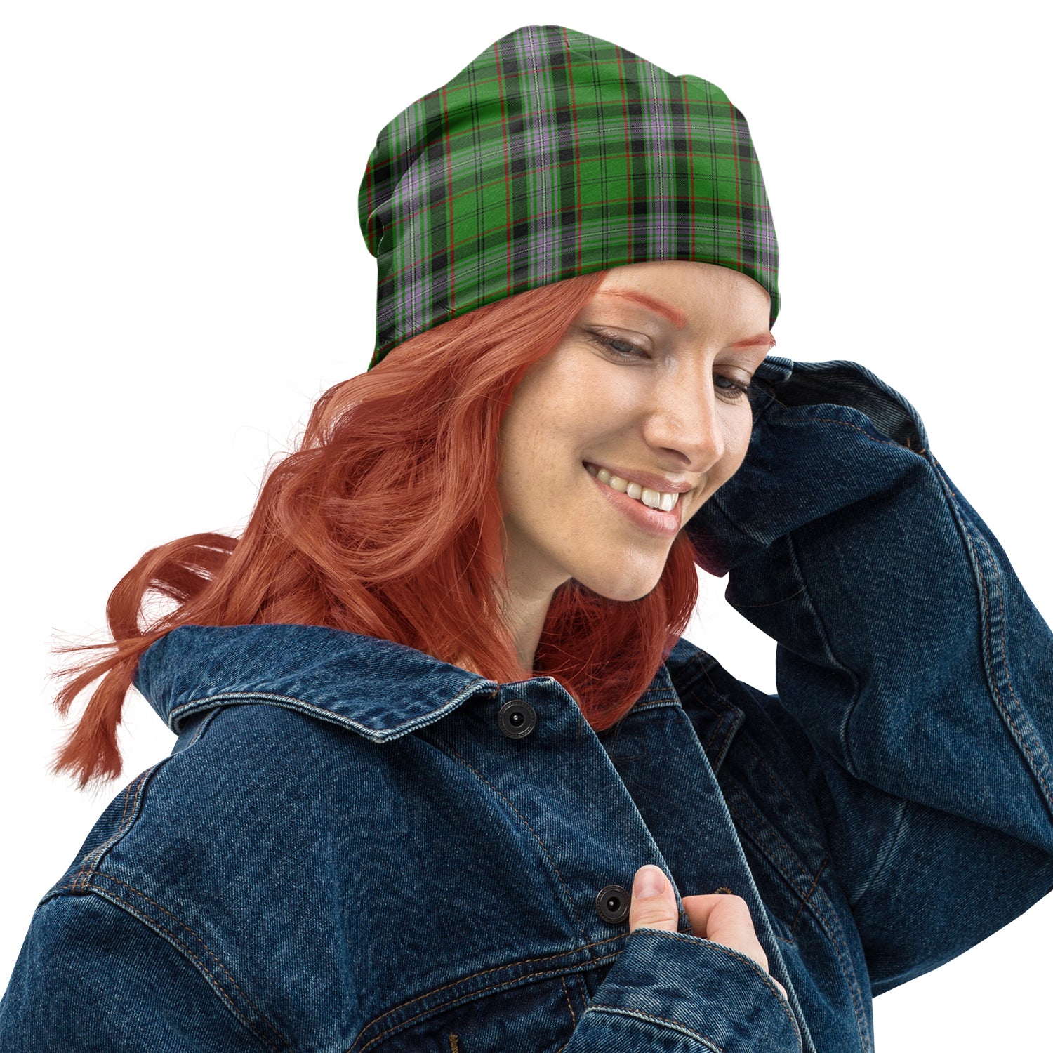 Moss Tartan Beanies Hat Adult 10.8 × 11 inches - Tartan Vibes Clothing