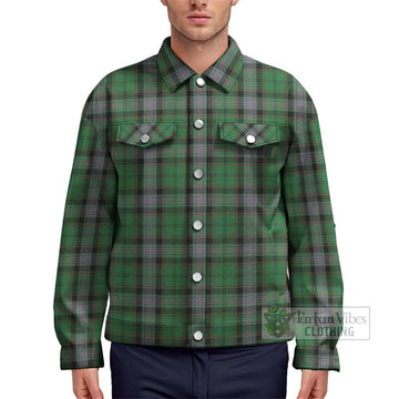 Moss Tartan Unisex Lapel Cotton Jacket Unisex - Tartan Vibes Clothing