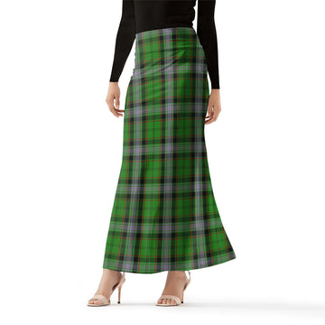 Moss Tartan Womens Full Length Skirt Female - Tartan Vibes Clothing