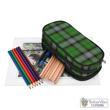 Moss Tartan Pen and Pencil Case One Size 4.13*8.74 inch - Tartan Vibes Clothing